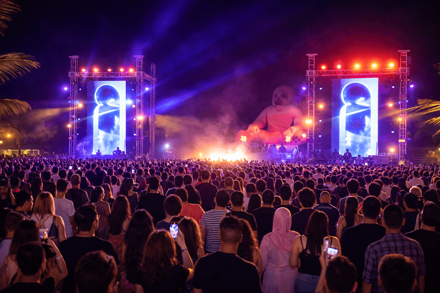 Creative event space setup